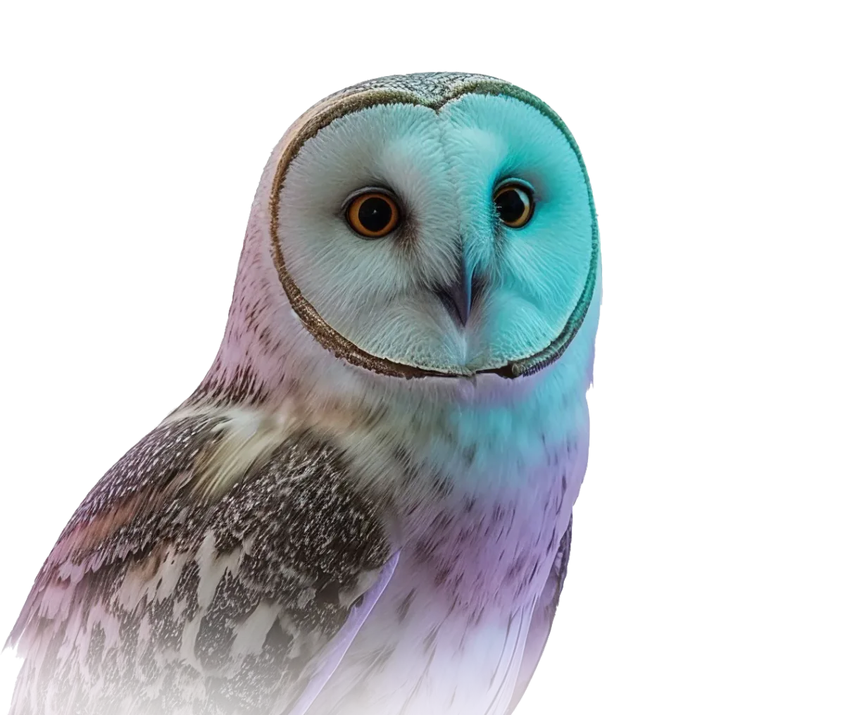 Wise owl with glowing eyes, representing the intelligent perspective on AI failure