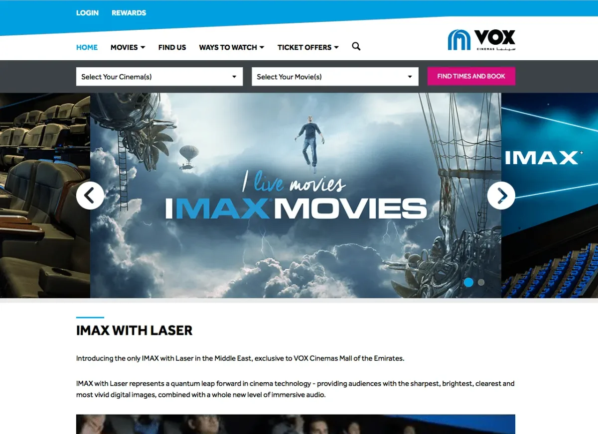 VOX IMAX Ways to Watch