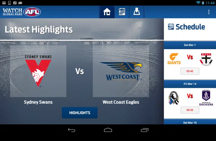 AFL Highlights Android